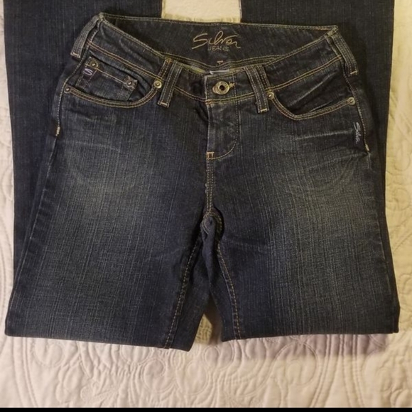 Silver Brazil Boot Cut Womens Jeans/Measures 24" - Picture 3 of 7